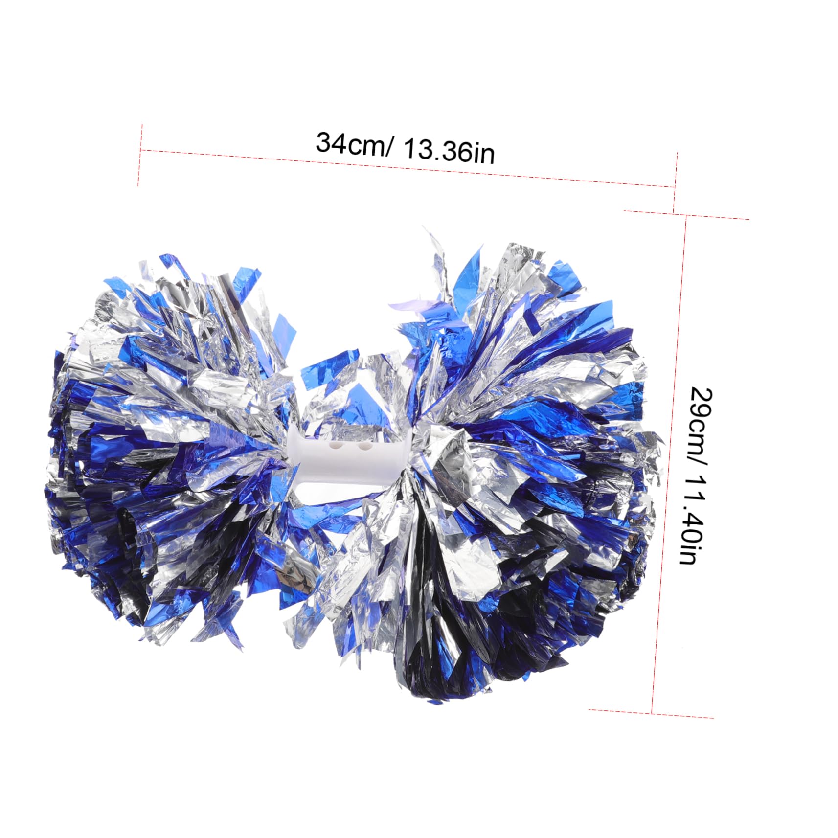 Amazon.com: BESPORTBLE 2Pcs Blue and White Cheerleading Pom Poms